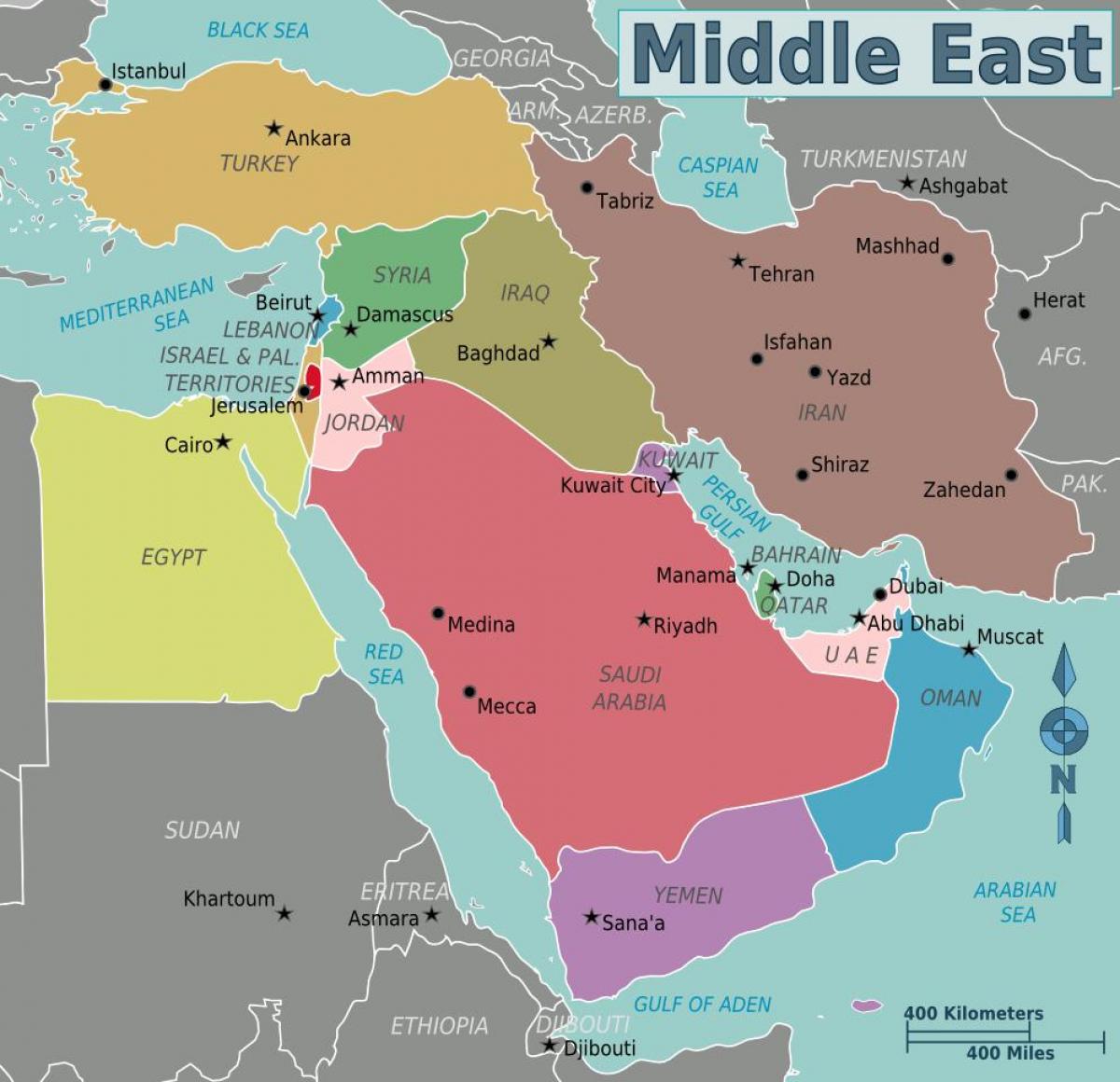 harta Oman harta orientul mijlociu