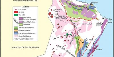 Harta Oman geologie