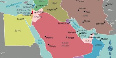 Harta Oman harta orientul mijlociu